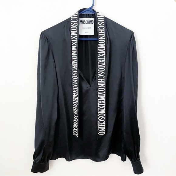 Moschino couture silk blouse size 8 - Picture 8 of 15